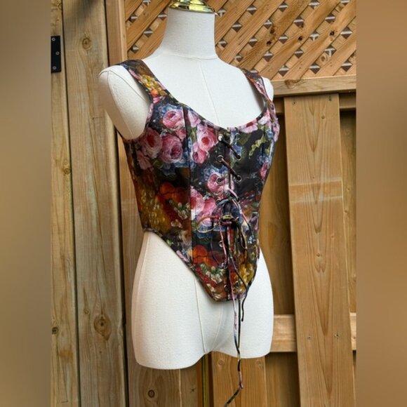 🆕 SELKIE 🧿 NWOT Genevieve Duchess Corset, Still Life Portrait - Sz L - Picture 12 of 16